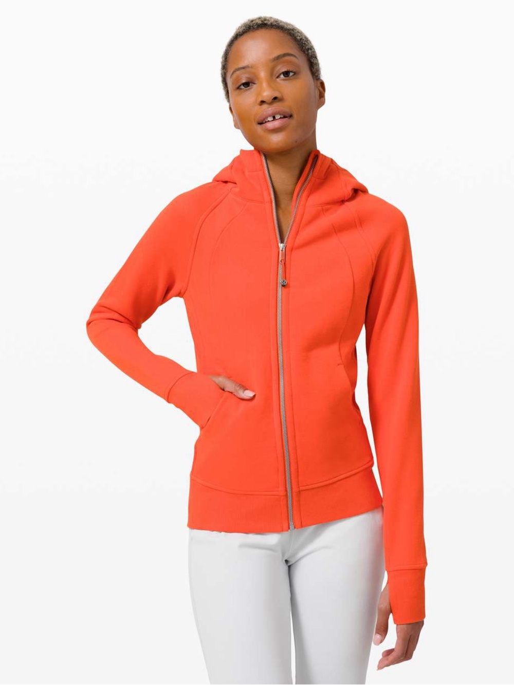 Lululemon Hooded Define Jacket Brick Orange Size 6 EUC